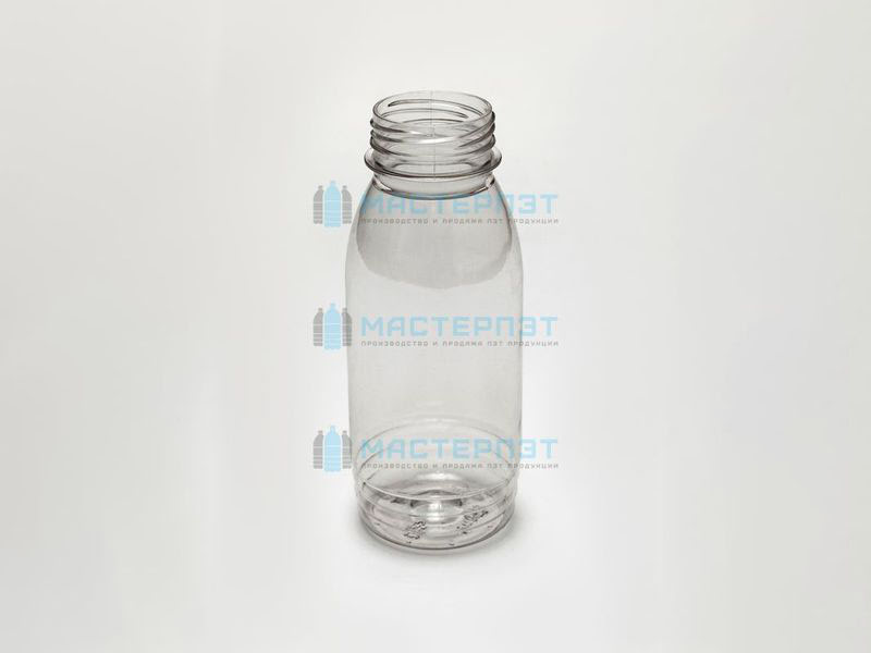 Пластиковая бутылка 0,1л прозрачная «Цилиндр»