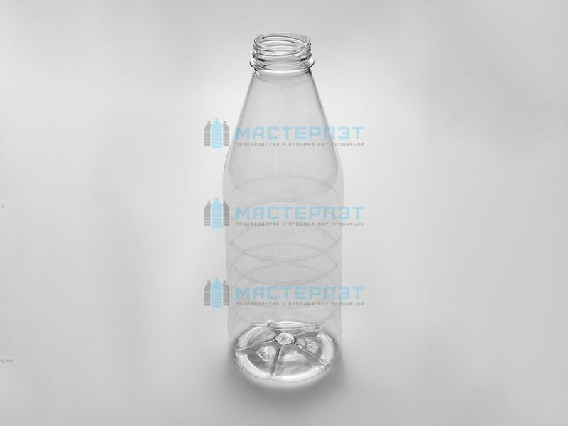 Пластиковая бутылка 1 литр «Лампадка» голубая